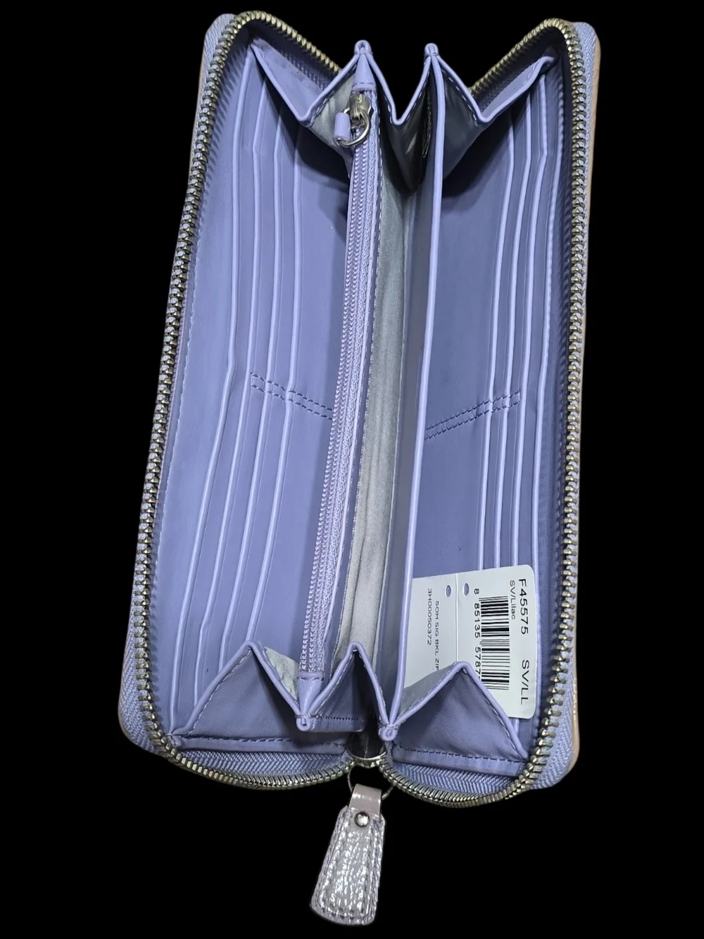 Coach Lavender Signature Jacquard Satchel and Wallet Set
